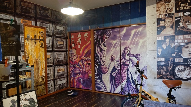 輸入壁紙でアクセント（施工後）
